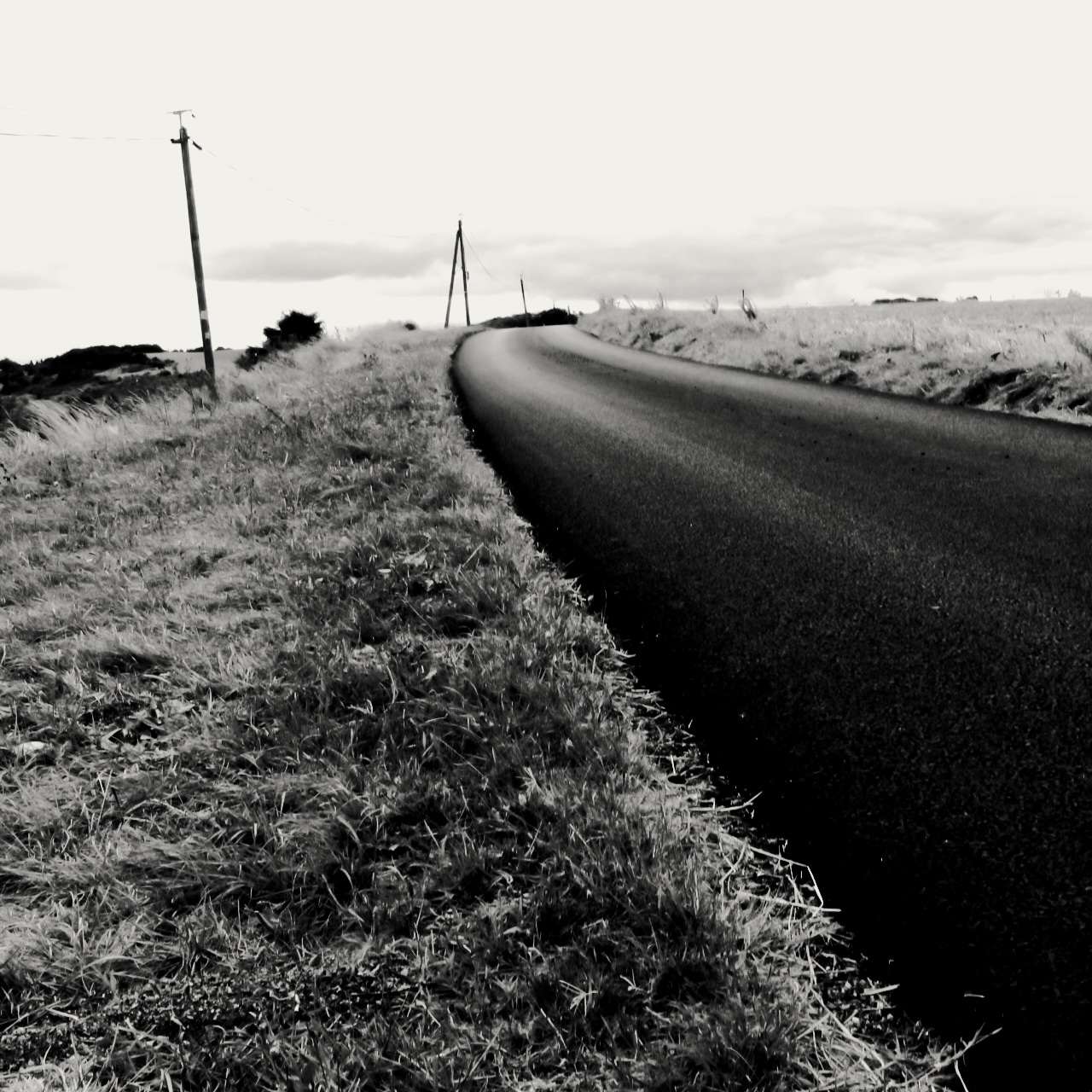 Route noir et blanc